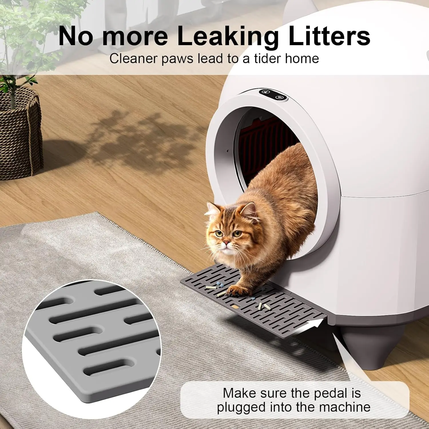 Intelligent APP Control Self-Cleaning Cat Litter Box New Design Automatic Cat Toilet with Smart Features