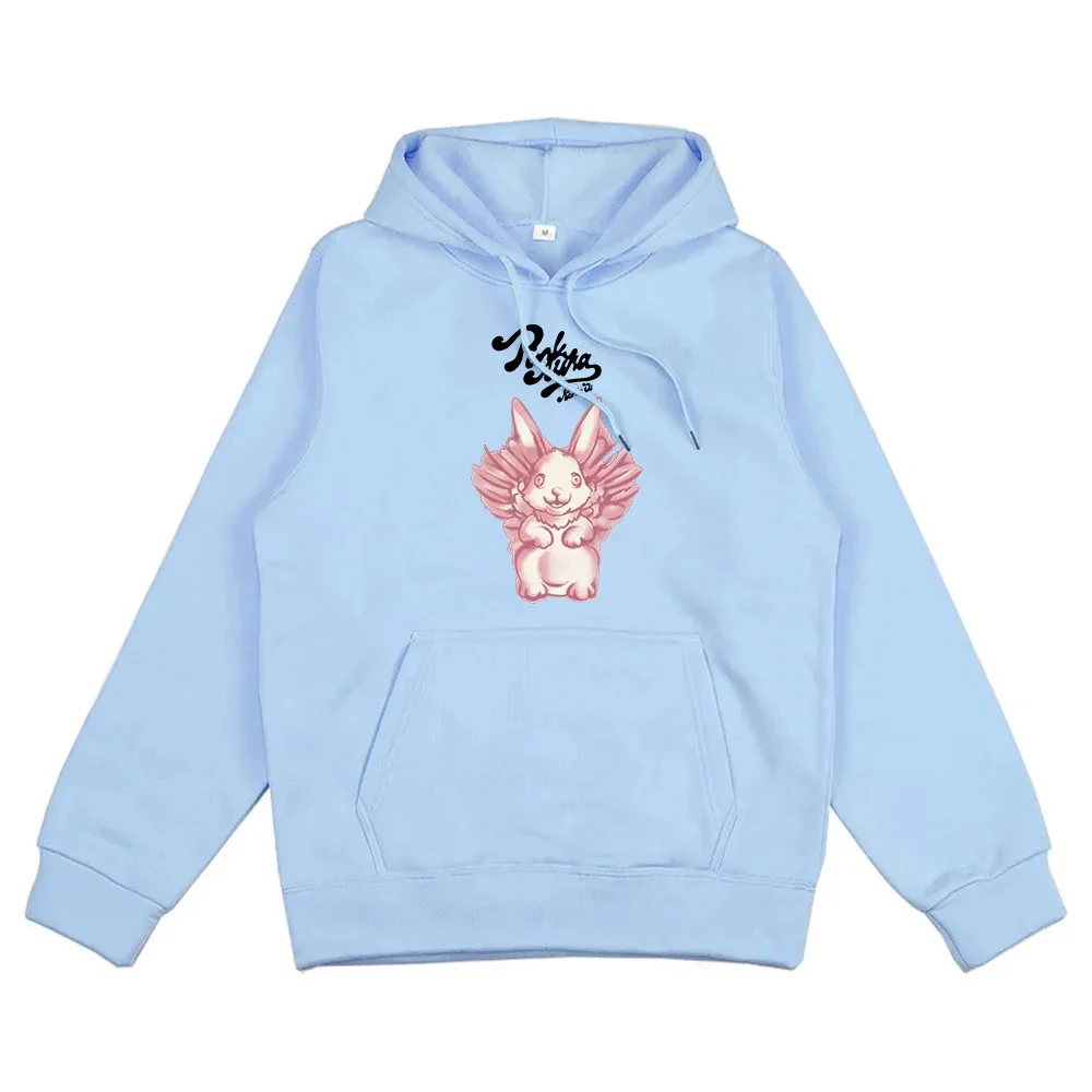 Sweats à capuche Bunny Pink Aura Album Graphic pour hommes et femmes, Singer Kenia Os Tour, Streetwear d'hiver, Vêtements décont