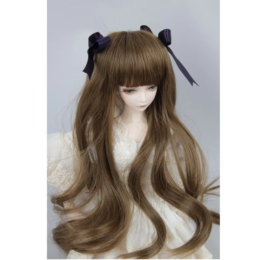 

[wamami] Light Brown Wavy Wig Curly Hair For 1/4 MSD 1/6 1/3 SD BJD Dollfie