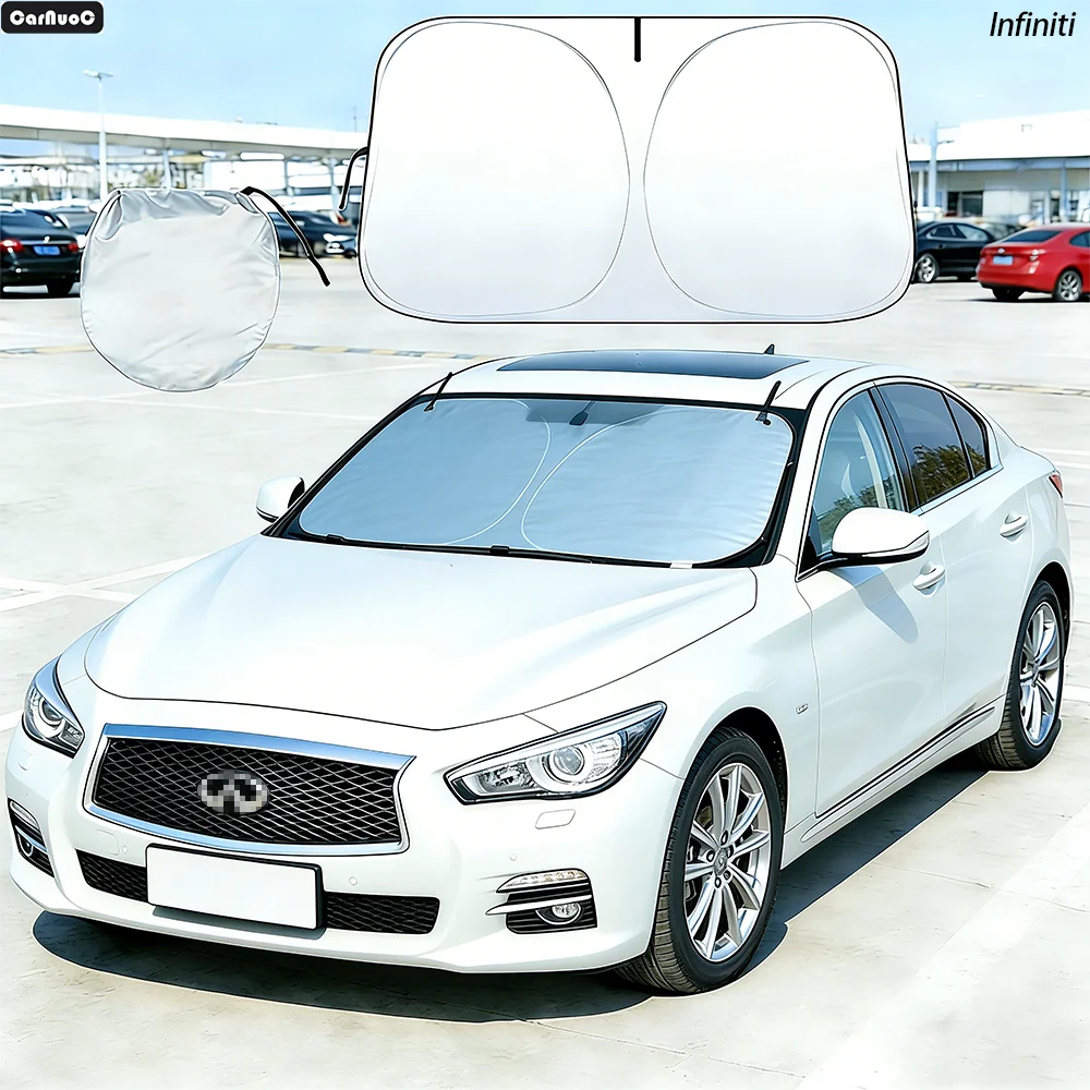 

Car Windshield Sun Shade For Infiniti Q50 2014-2023 Sunshade Sun Visor Protector UV Heat Shield