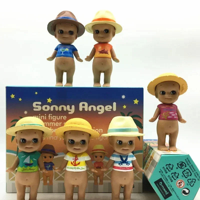 Set of 6 Hippers Sonny Angel Halloween Christmas Action Figures Fashion Tabletop Decoration Kids Handicraft Toy Gifts Blind box