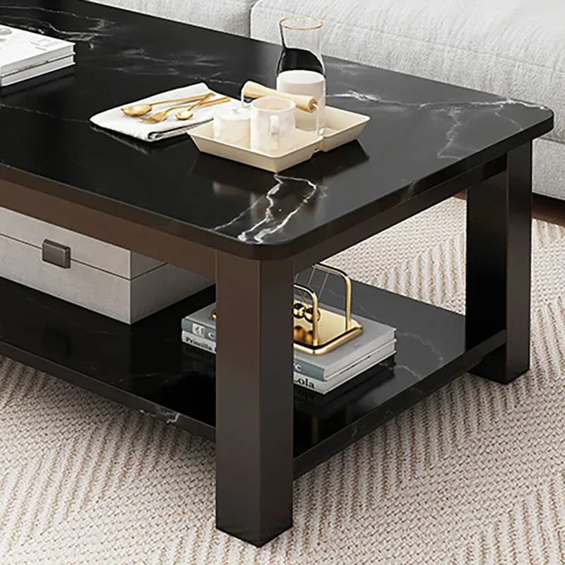 Unique Black Coffee Tables Beautiful Luxury Home Minimalist Side Table Storage Nordic Table Basse De Salon Interior Decoration