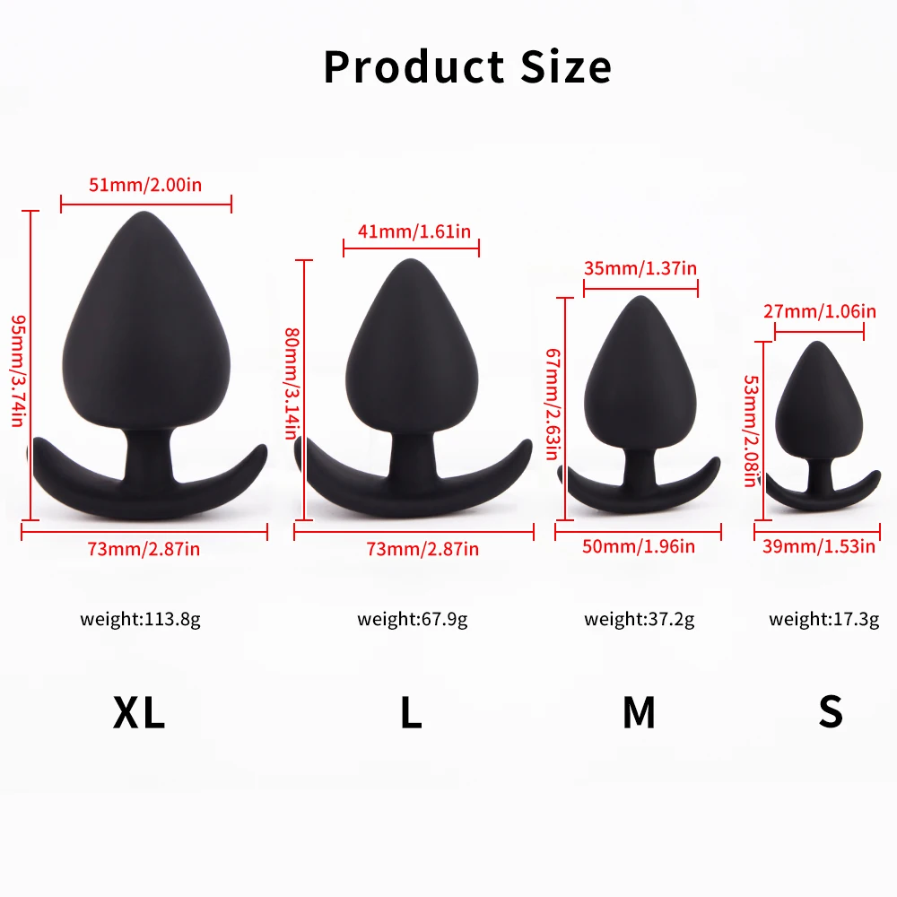 New 4 Sizes Anal Plug Mini Silicone Wearable Butt Plug Stimulator Smaller Anal Sex Toys For Men Women Anus G Spot Massage Dildo