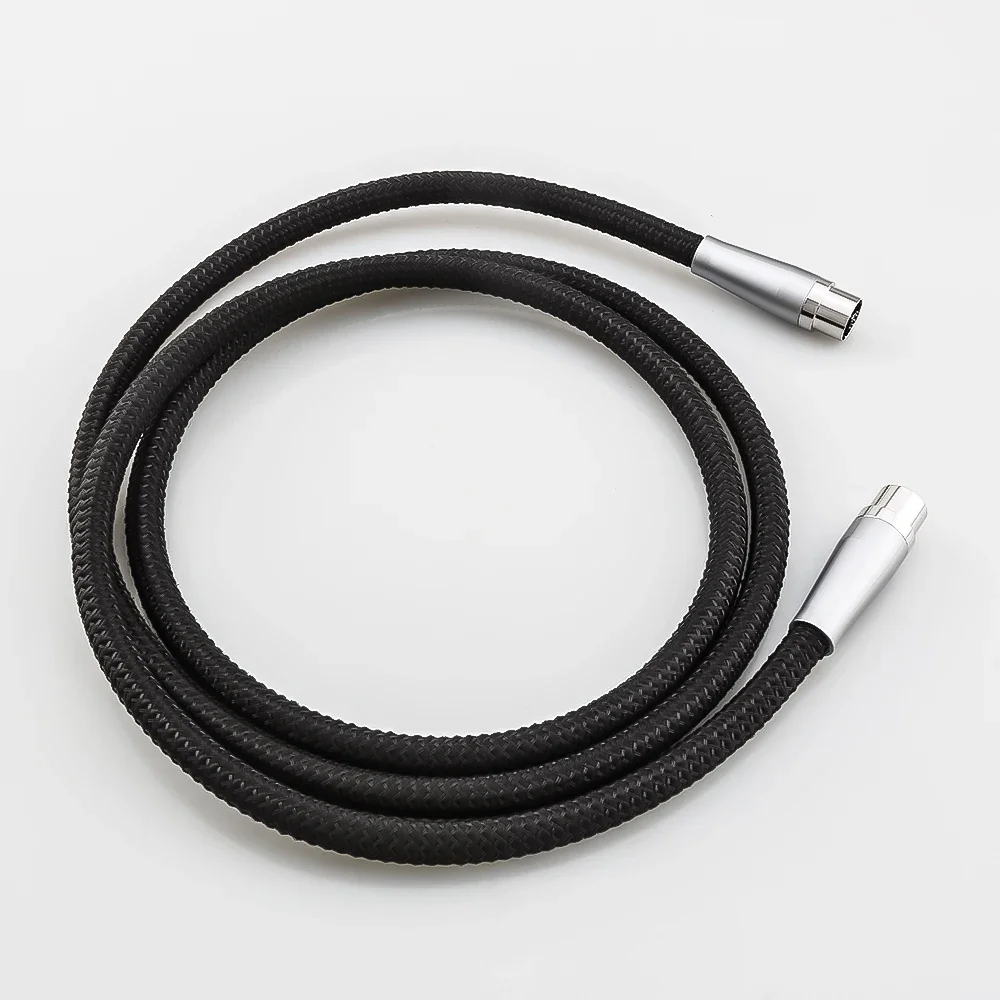 HI-End الفضة الصلبة النقية 5 دبوس DIN إلى DIN Hi-Fi ربط لـ Naim، Quad