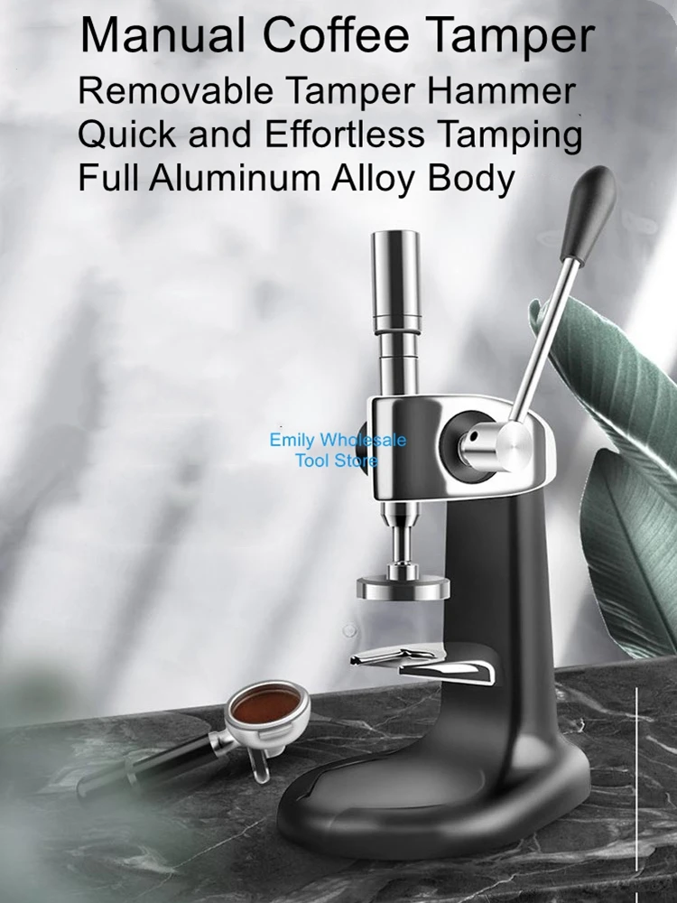 

58mm Coffee Tamper for Quick Tamping Home Use Manual Stainless Steel Coffee Tamper