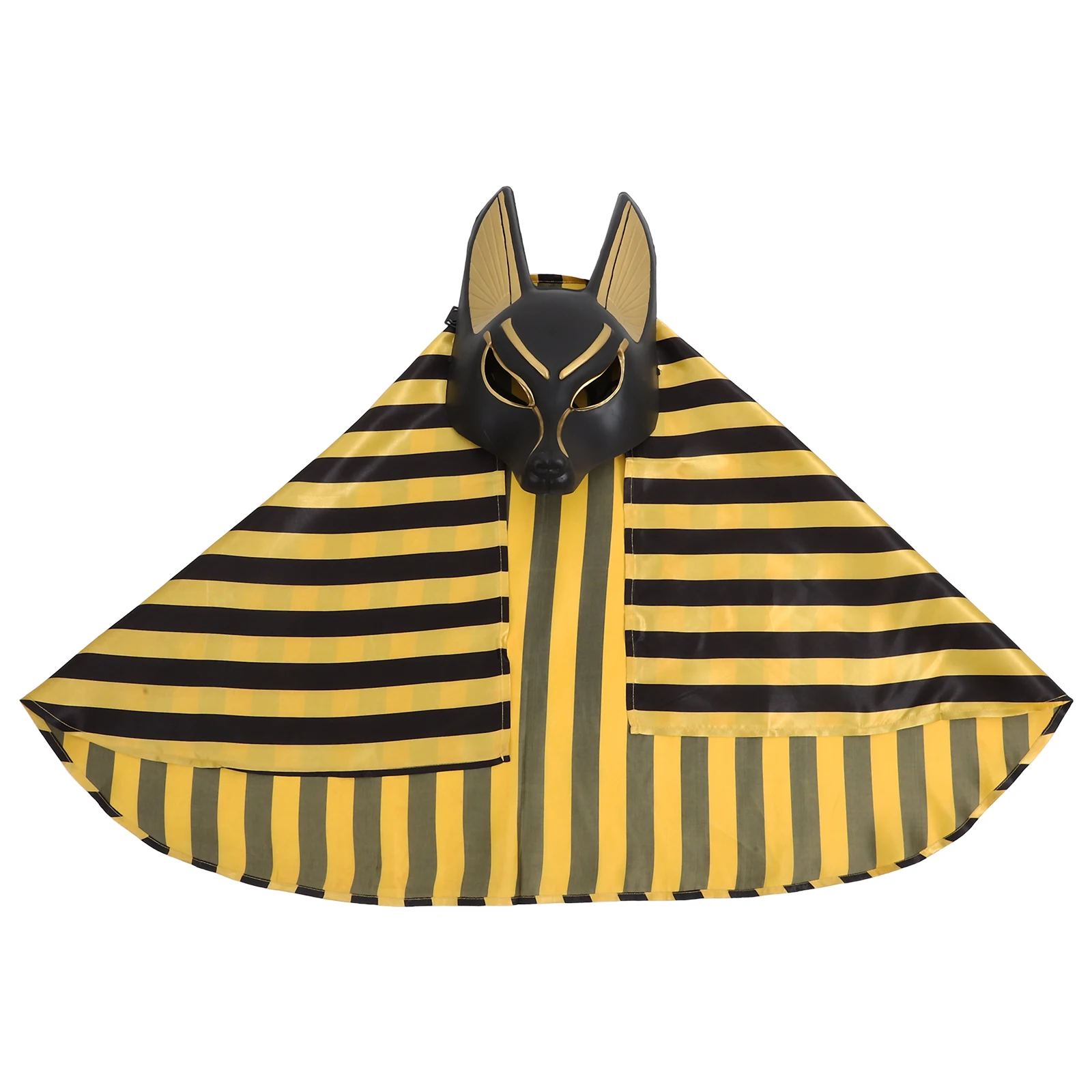 

1 set Anubis Mask Plastic Masquerade Halloween Costume Props Cosplay Masks Party Plastic Mask Props Masks Retro Design