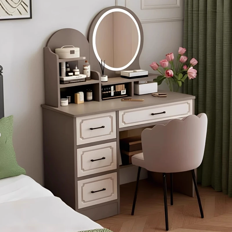 Tocador de Maquillaje Europeo, Mueble de Almacenamiento para Dormitorio, Tocador Moderno para Cosméticos, Cómoda Vintage para Dormitorio, Muebles para el Hogar