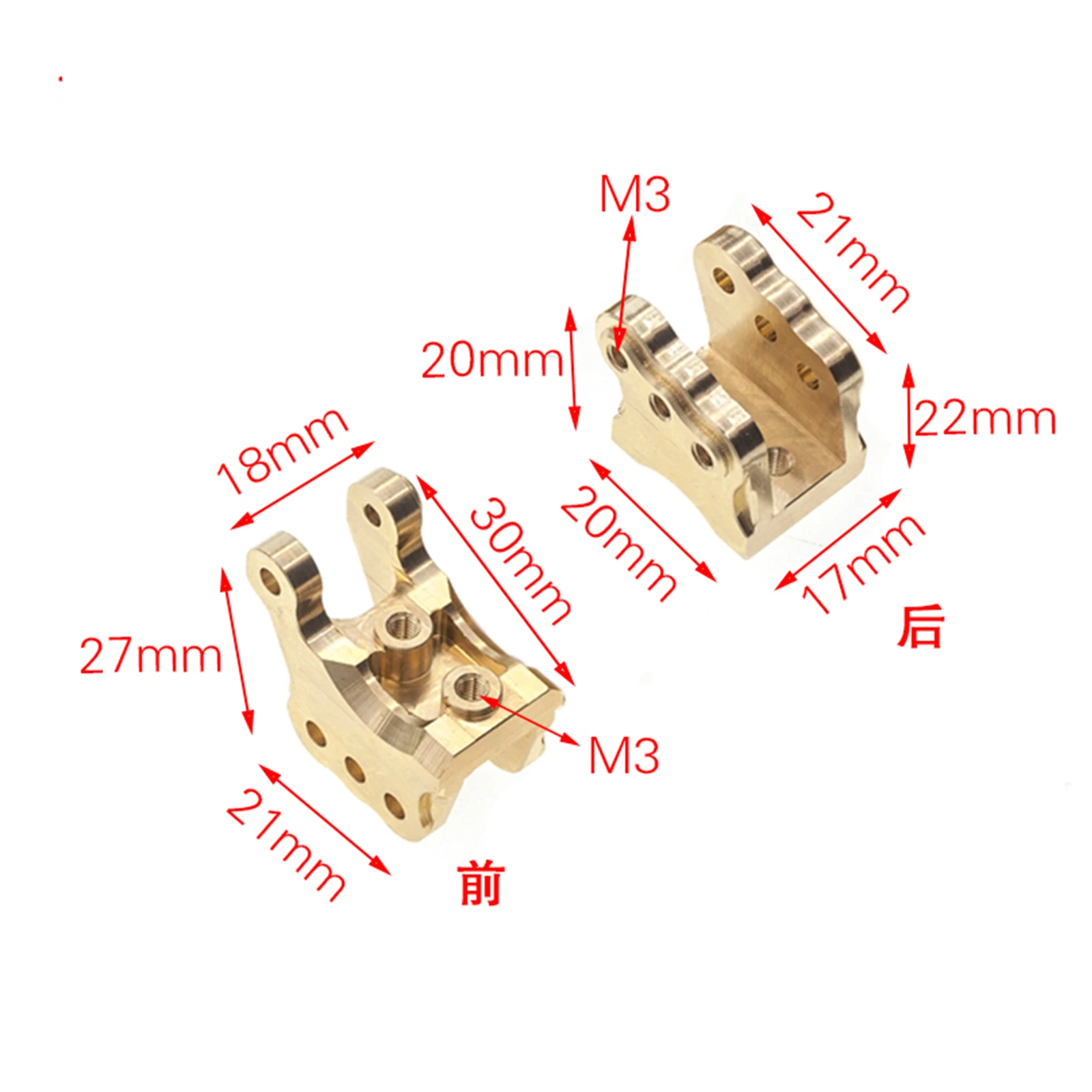 Upgrade for Axial 1/10 RBX10 Ryft 4WD  Brass Tie Rod Fixed Code Counterweight AXI03005 Crawler Car Part Modification Kits