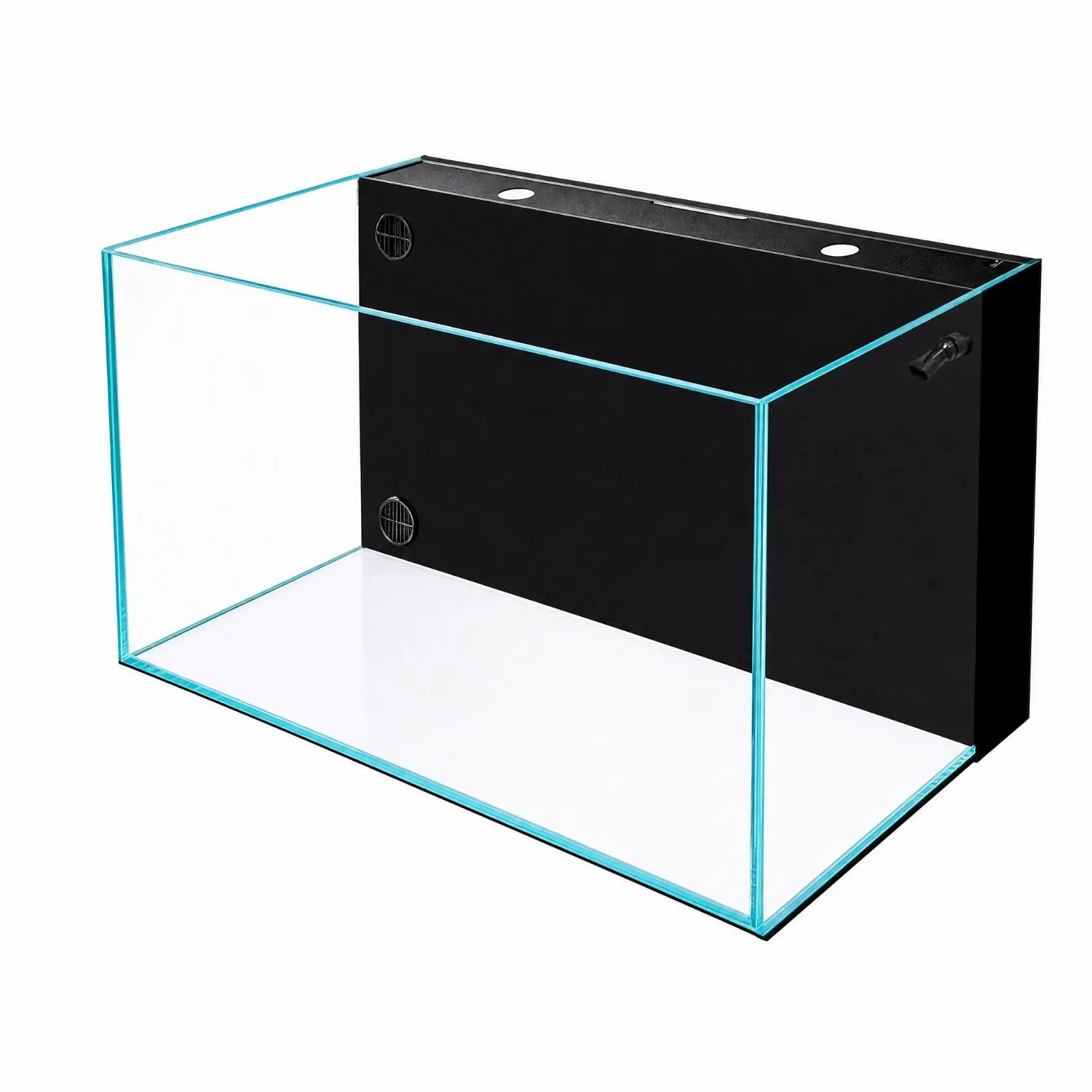 Cube Aquarium Space-Saving 30 Cm Cube Aquatic Tank with Built-in Rear Filter Rectangular Back-Filter Aquatic Tank with Duckbill