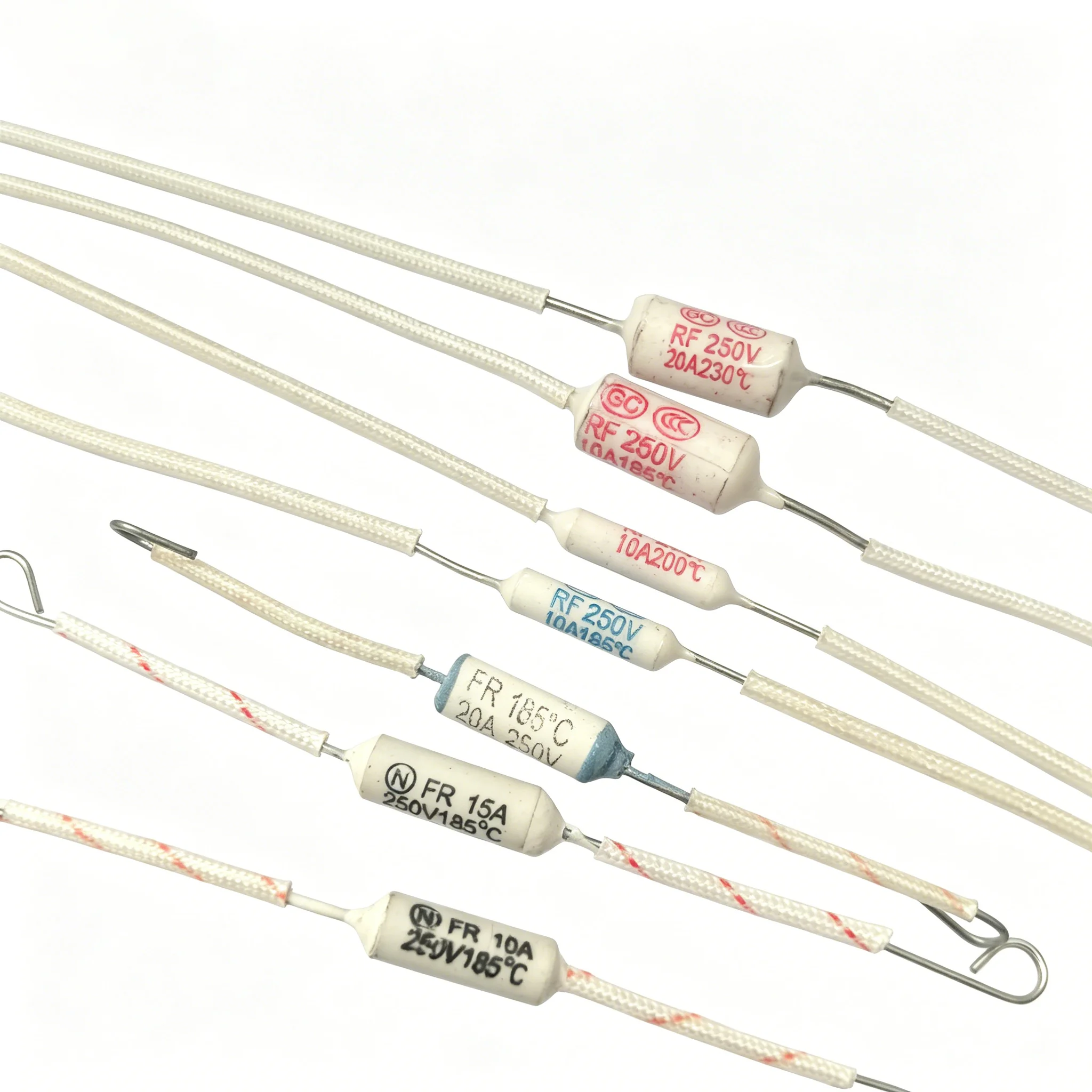 5PCS/10PCS RF 250V 10A/15A/20A 185C 10A 200C 20A 230C  Rice Cooker Ceramic Thermal Fuse Cutoff