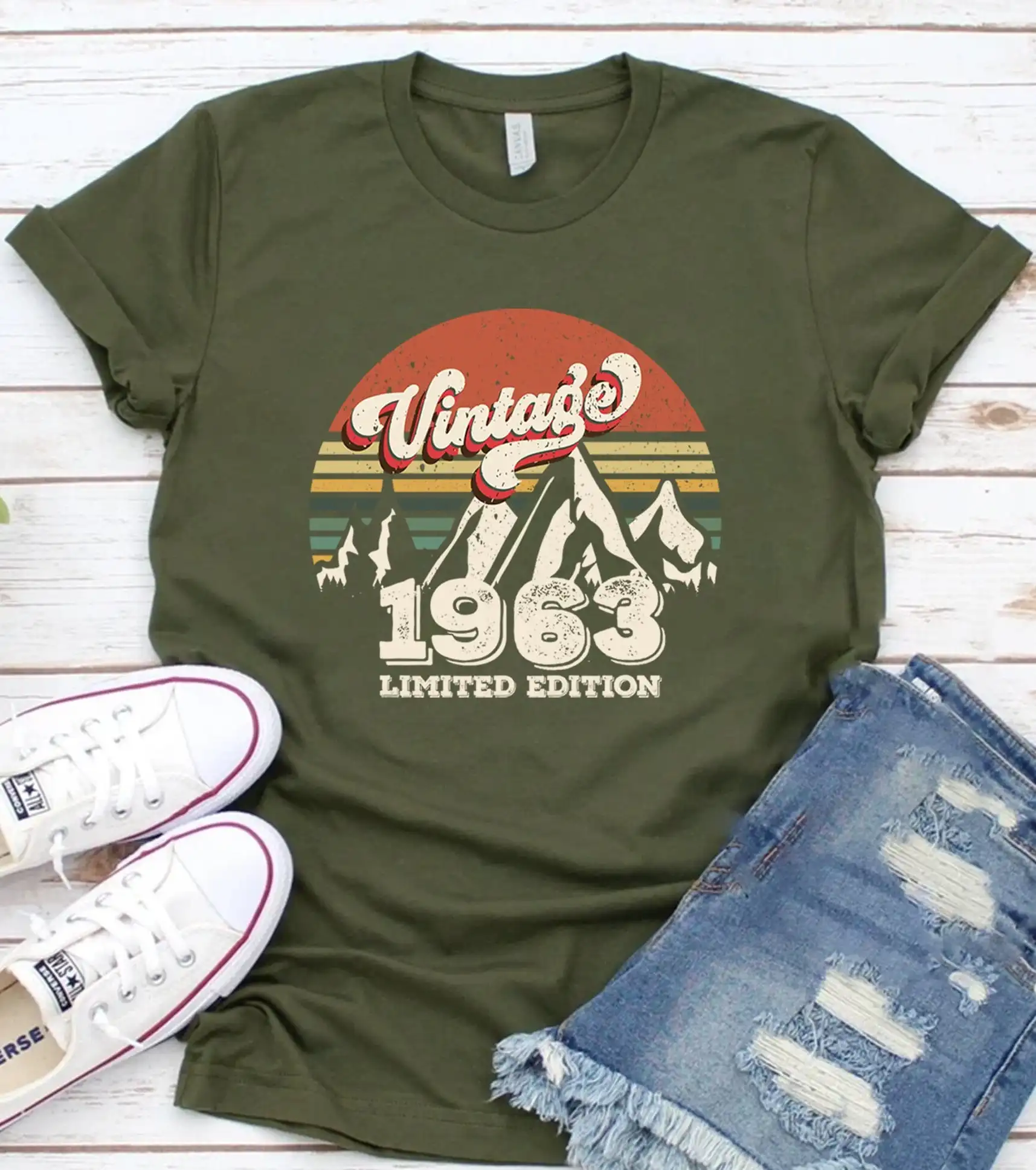 Maglietta Vintage 1963 61 ° compleanno S per