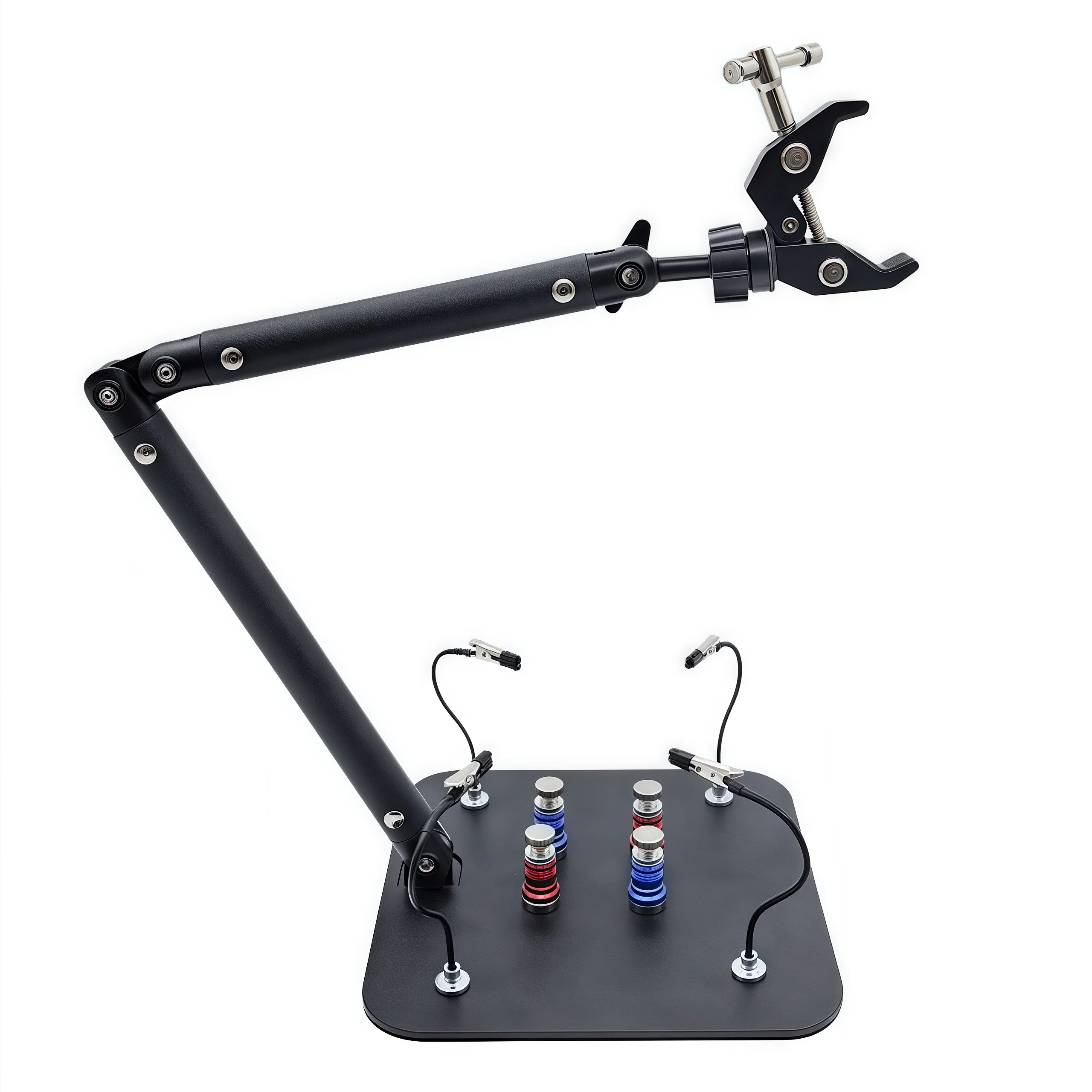 Magnetic Flexible Welding Third Hand Heat Gun Holder PCB Repair Helping Rework Station Cantilever Bracket Multifunctional Clip