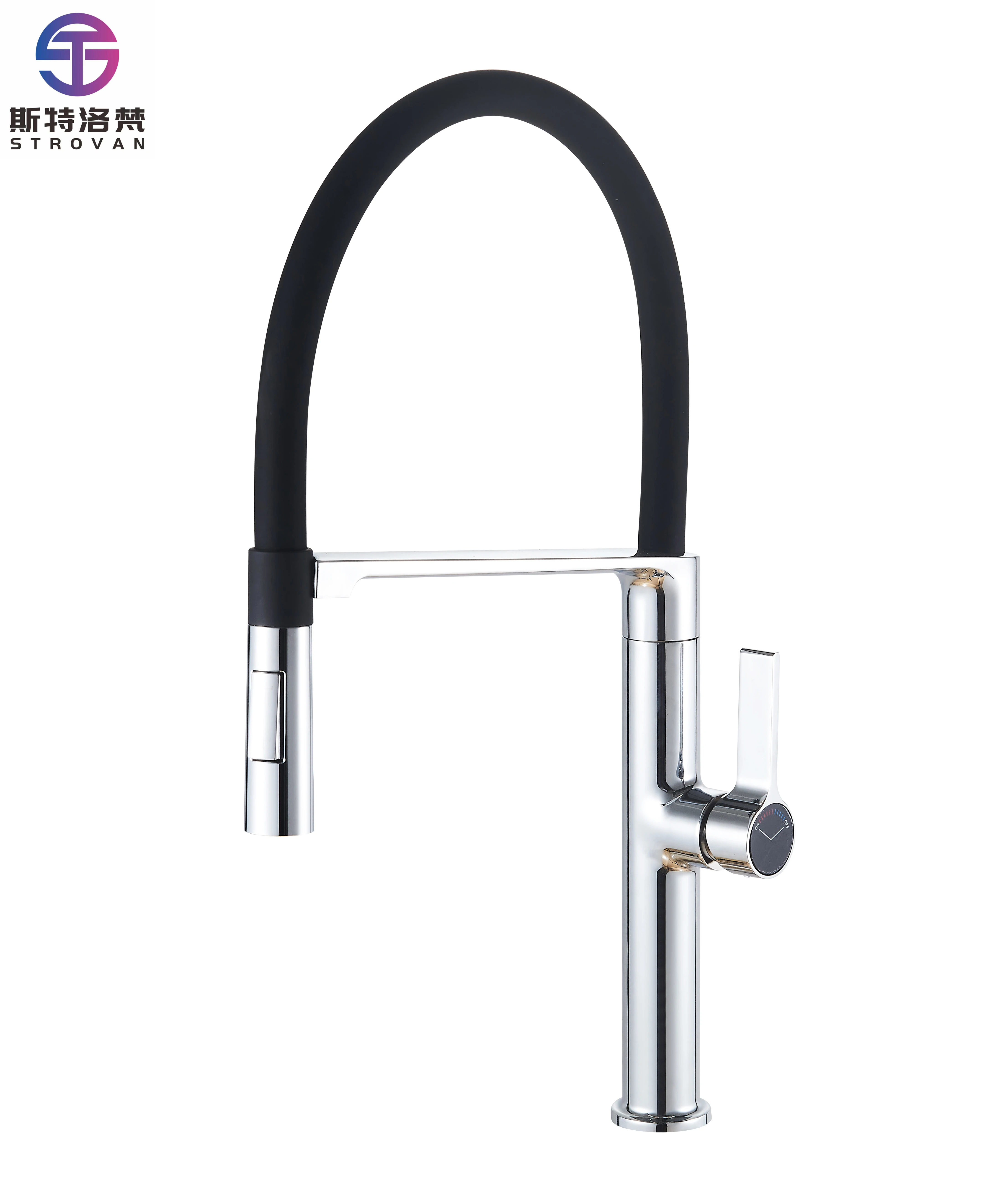 

Modern Magnetic Zinc-Copper Wash Basin Sink Faucet Hot Cold Mixer 2-Function Outlet Silicone Tube Kitchen Faucet for