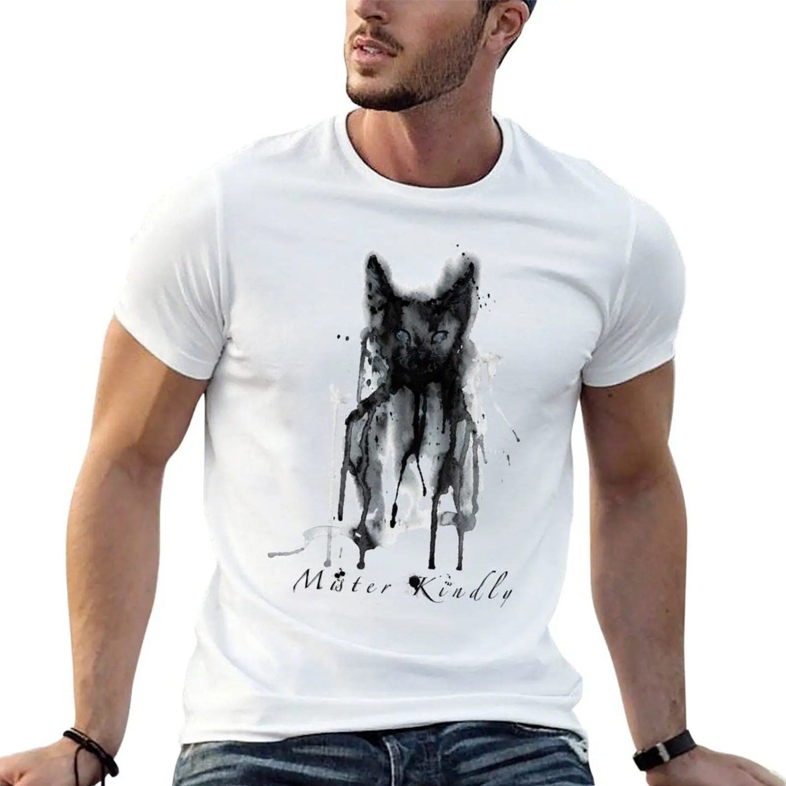 Mister Kindly Shadow Cat (with name) T-Shirt Lightweight Running Sports T-Shirt