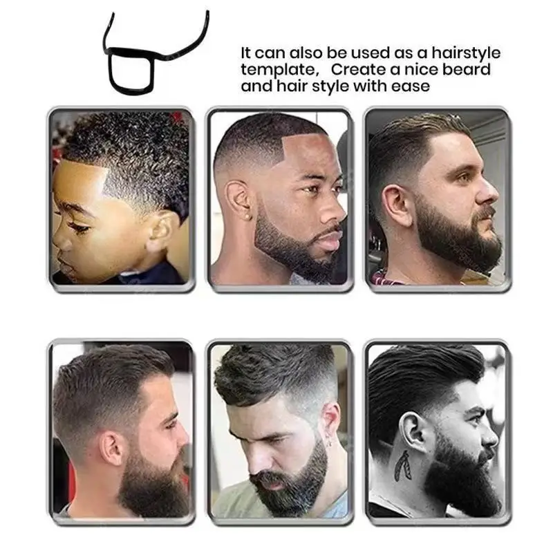 Practical Men's Beard Shaping Beard Shaper Tool Neckline Guide Easy Clean and Carry Out Beard Shaper Beards Styling Accessories