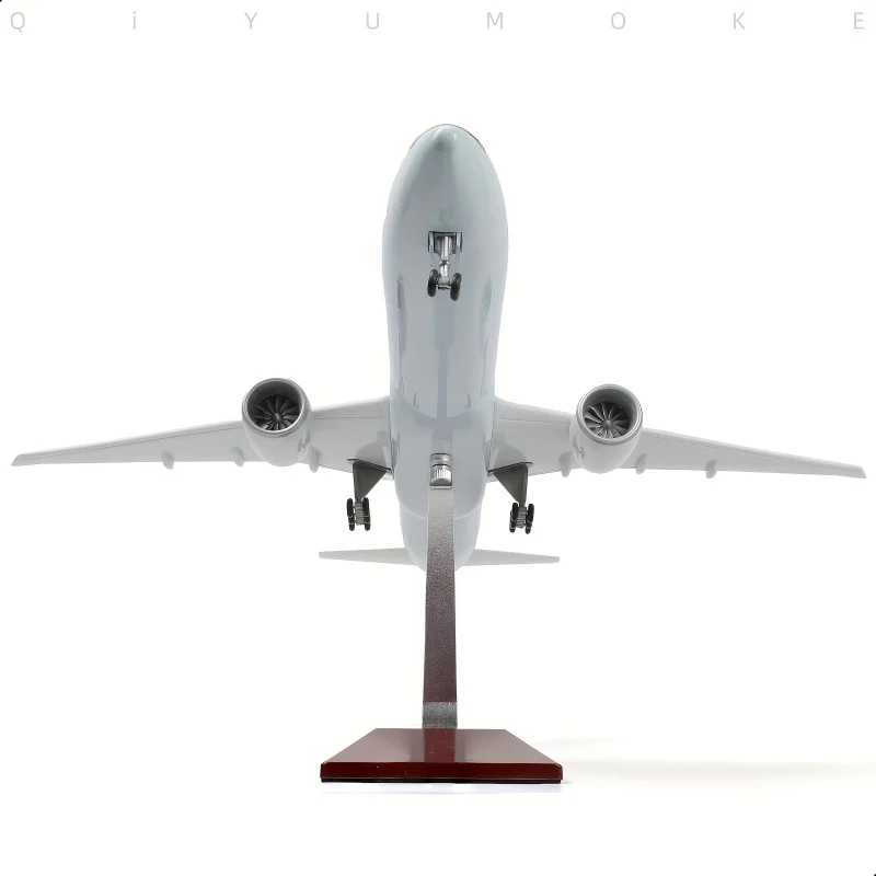 مجموعة نماذج Diecast كبيرة الحجم مقاس 18.5 بوصة من Boeing 777-300ER - مفصلة للغاية وقابلة للجمع مع حامل وميزات واقعية - مثالية f #6