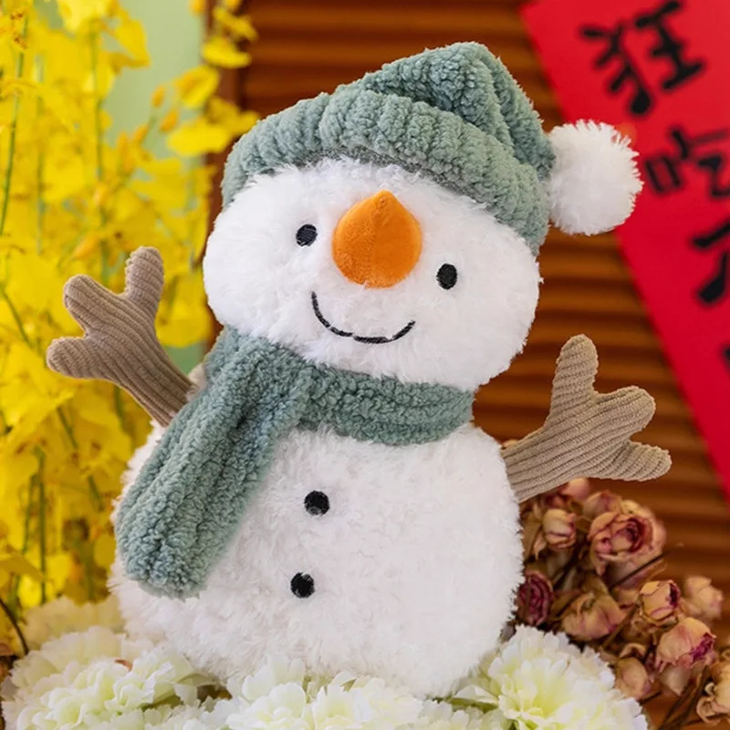 

Sami Snowman Christmas Plush Doll Cute Cartoon Stuffed Animal Toy Ideal Gift For All Ages Holiday Home Decoration