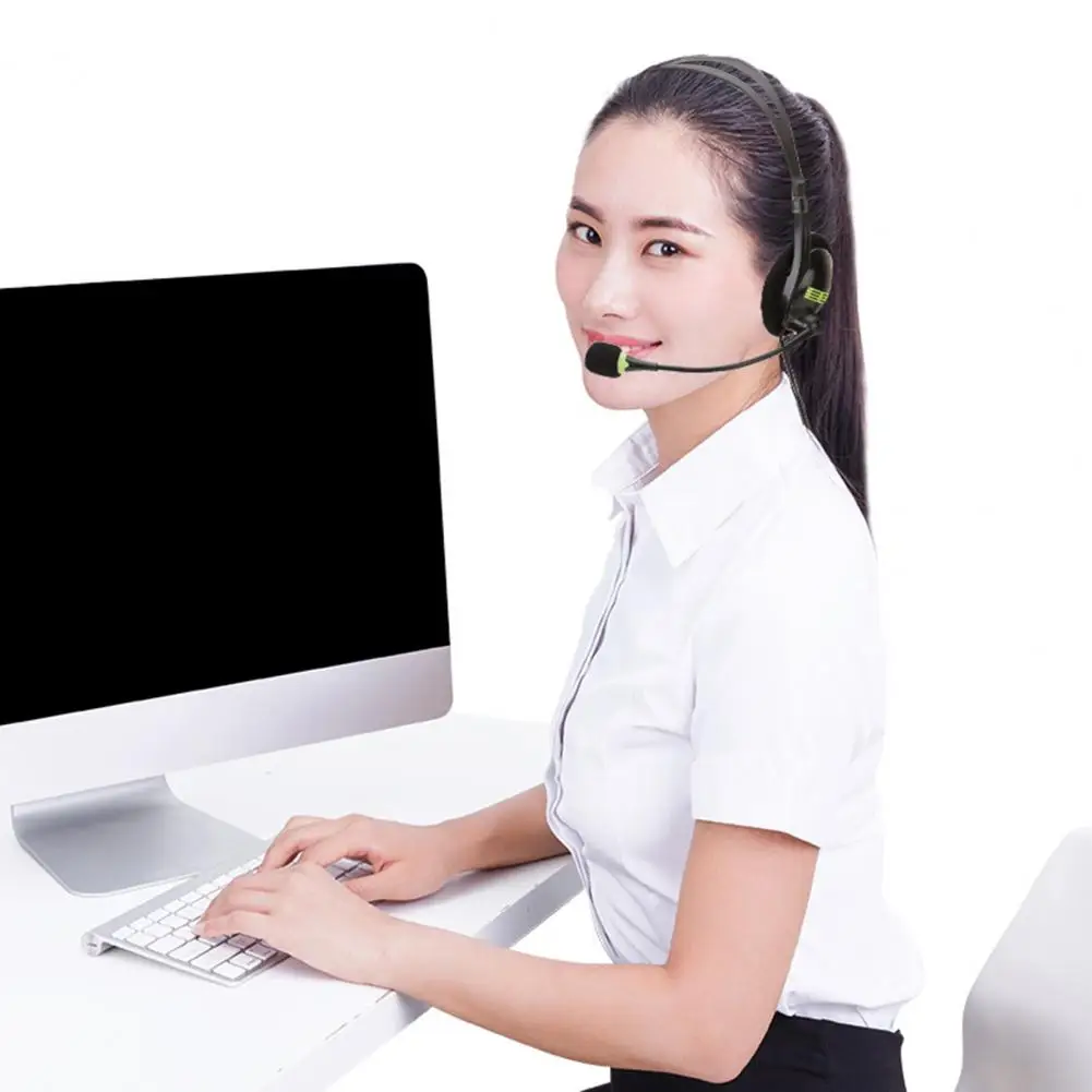 Проводная гарнитура с HD-микрофоном, четкая связь, превосходное качество звука, проводные наушники для ПК/ноутбука/компьютера