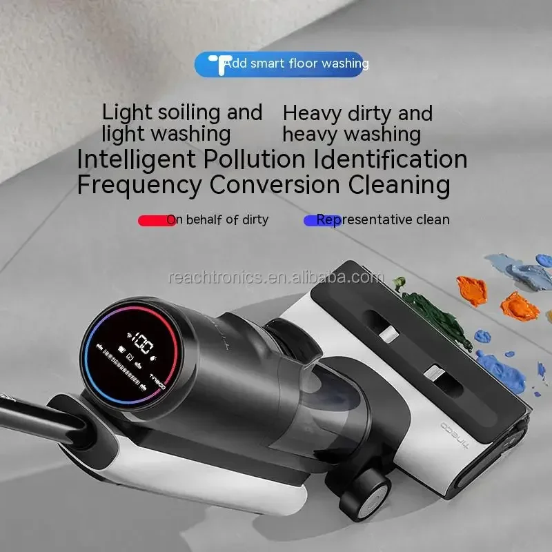 

TINECO 2.0 Pro LED Wireless Smart Floor Scrubber Household Sweeper Suction and Drag Integrated Handheld Vacuum Scrubber