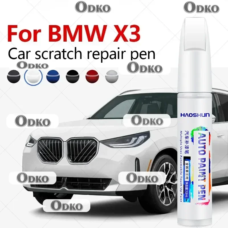 For BMW X3 E83 F25 G01 2003-2025 sDrive xDrive Paint Repair Brush Touch Up Scratch Remover DIY Auto Accessories Black White