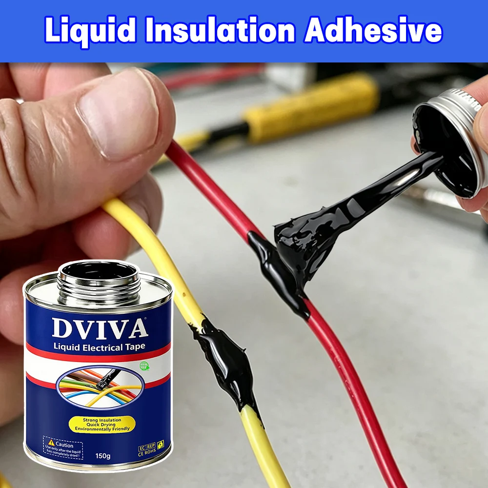 Waterproof Liquid Electrical Tape Flexible Insulation Paste Electrical Wire Cable Repair Coat Line Fix Glue for Home Wiring