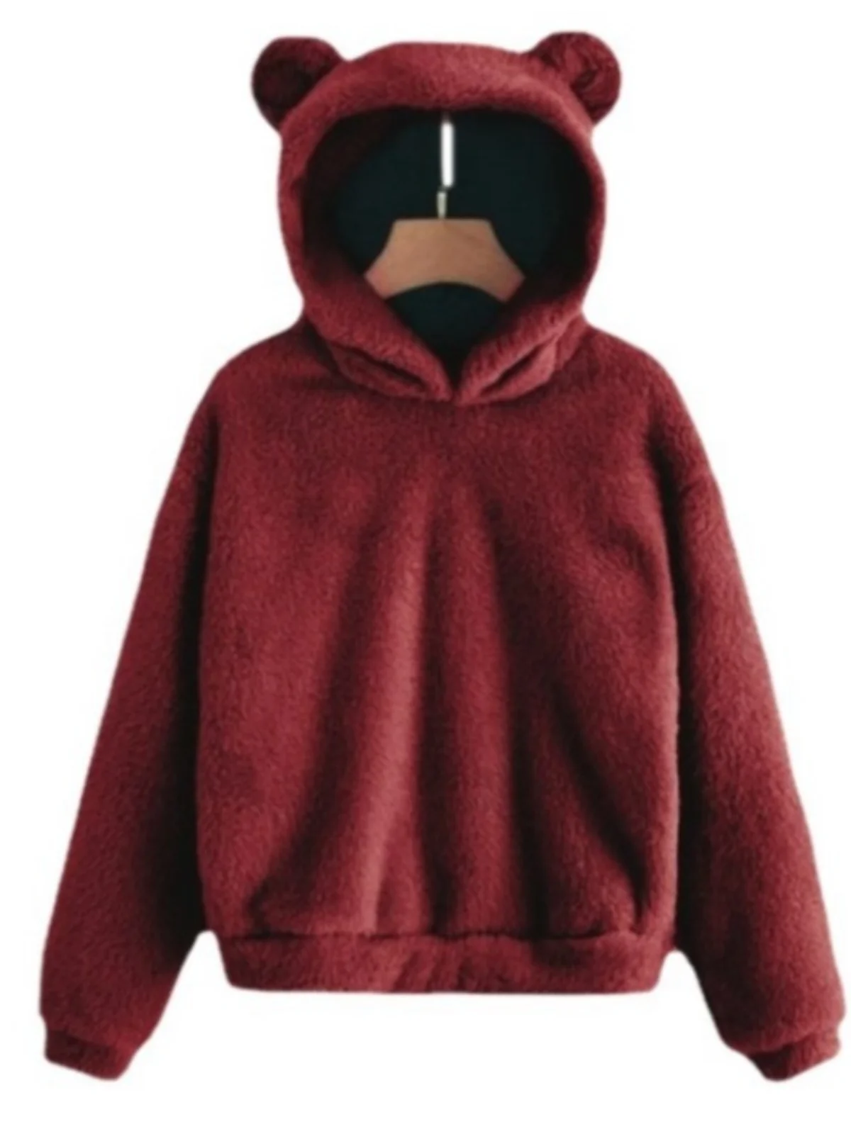 

Женская толстовка больших размеров на осень-зиму, утепленная, с длинными рукавами, с дизайном в виде кроличьих ушек, на флисовой подкладке, в уличном стиле