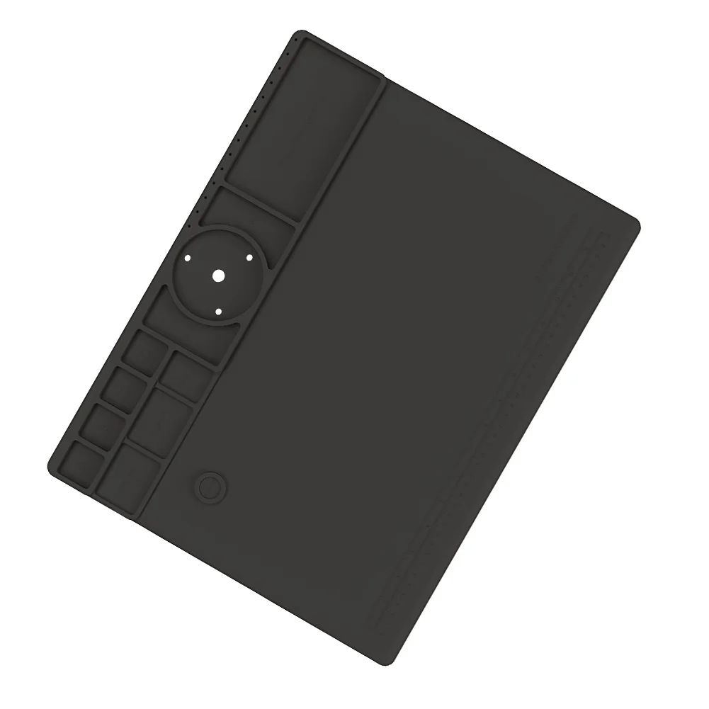 

TE-711 450 мм x 350 мм Термостойкий силиконовый коврик для пайки, ремонтных работ и паяльных станций