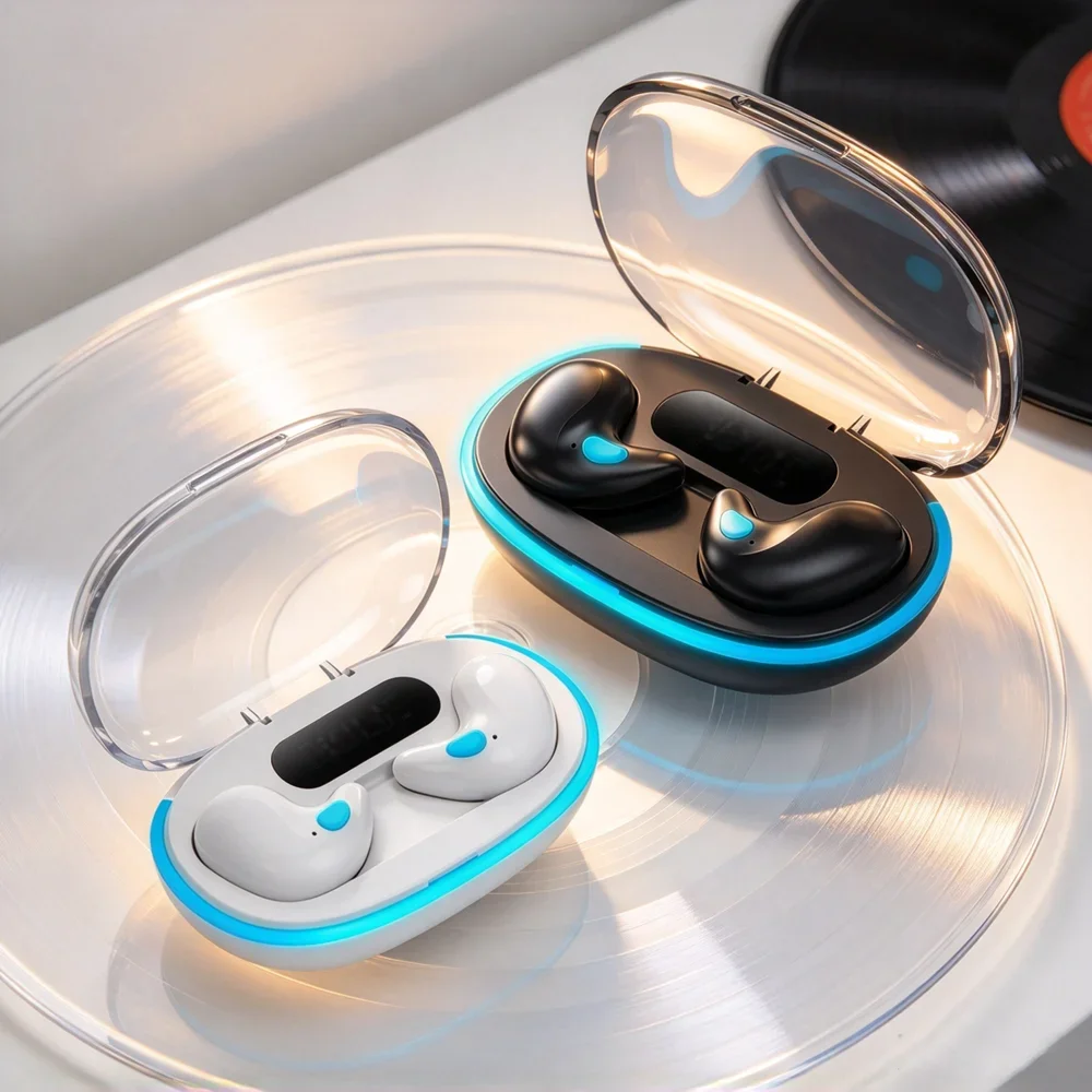 TWS Bluetooth Headset Wireless Headphones Provide Layered Sound Output Sensitive Microphone Portable Storage for Travel