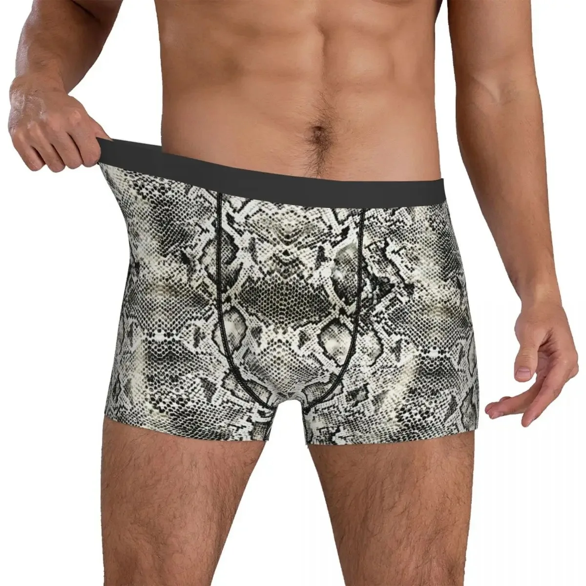 Boxer pour hommes, slip imprimé en 3D, flambant neuf, respirant, thème classique, ajustement confortable, tissu en Polyester