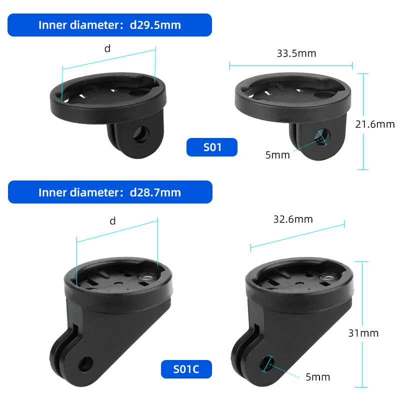 MTB Road Bike Front Light Stand Bracket Speedometer Computer Mount Holder for Garmin Blackbird Xoss Rockbros RHL-1000