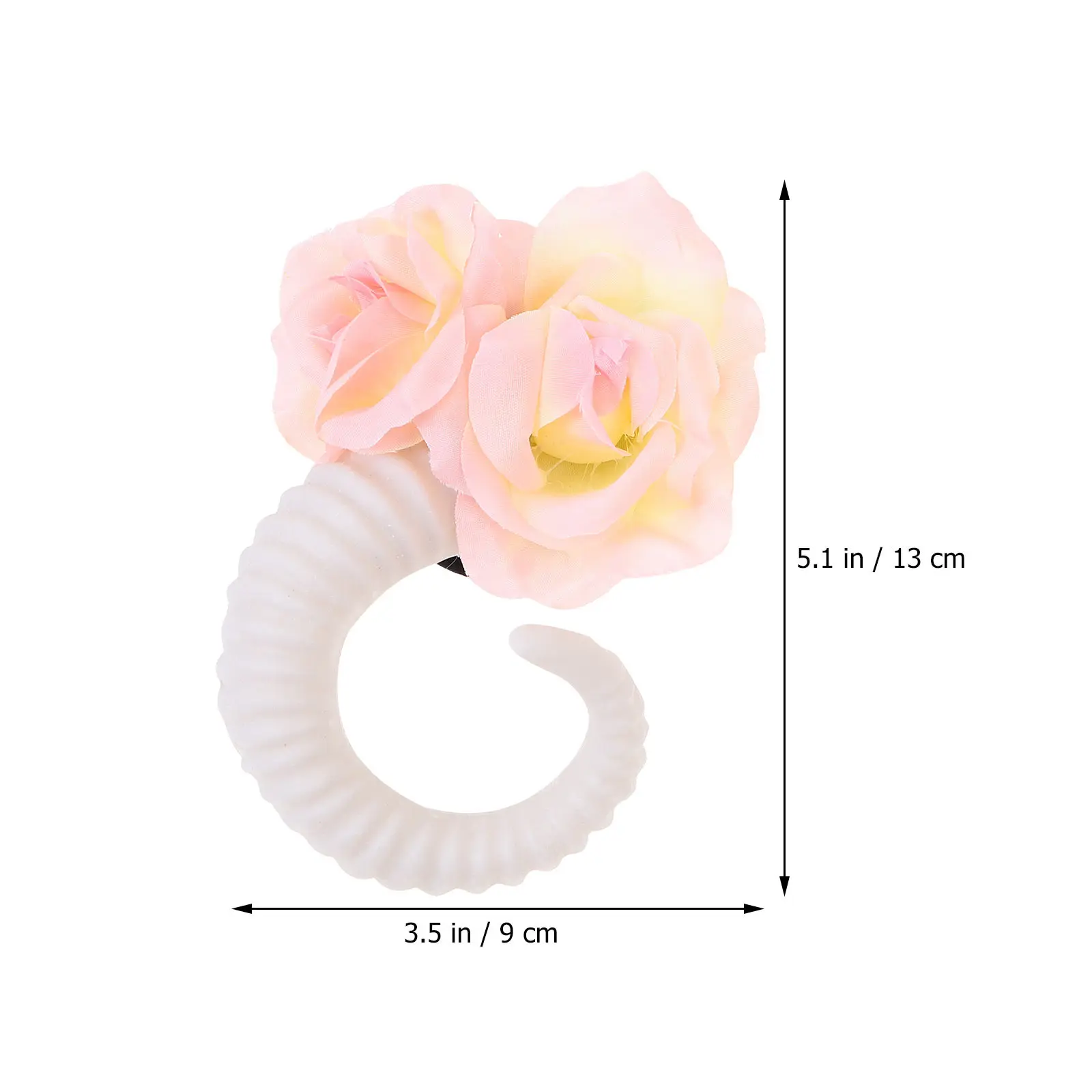 1Pair RAM Horn Rose Hairband Gothic Decorative Headband Photo Props Halloween Festival Cosplay Headdress Women Fashion Hair
