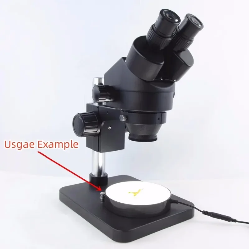 135mm Microscope LED Bottom Round Light Lamp Source Shadowless Backlight Illuminator Industrial Inspection 100V-240V - Image 6