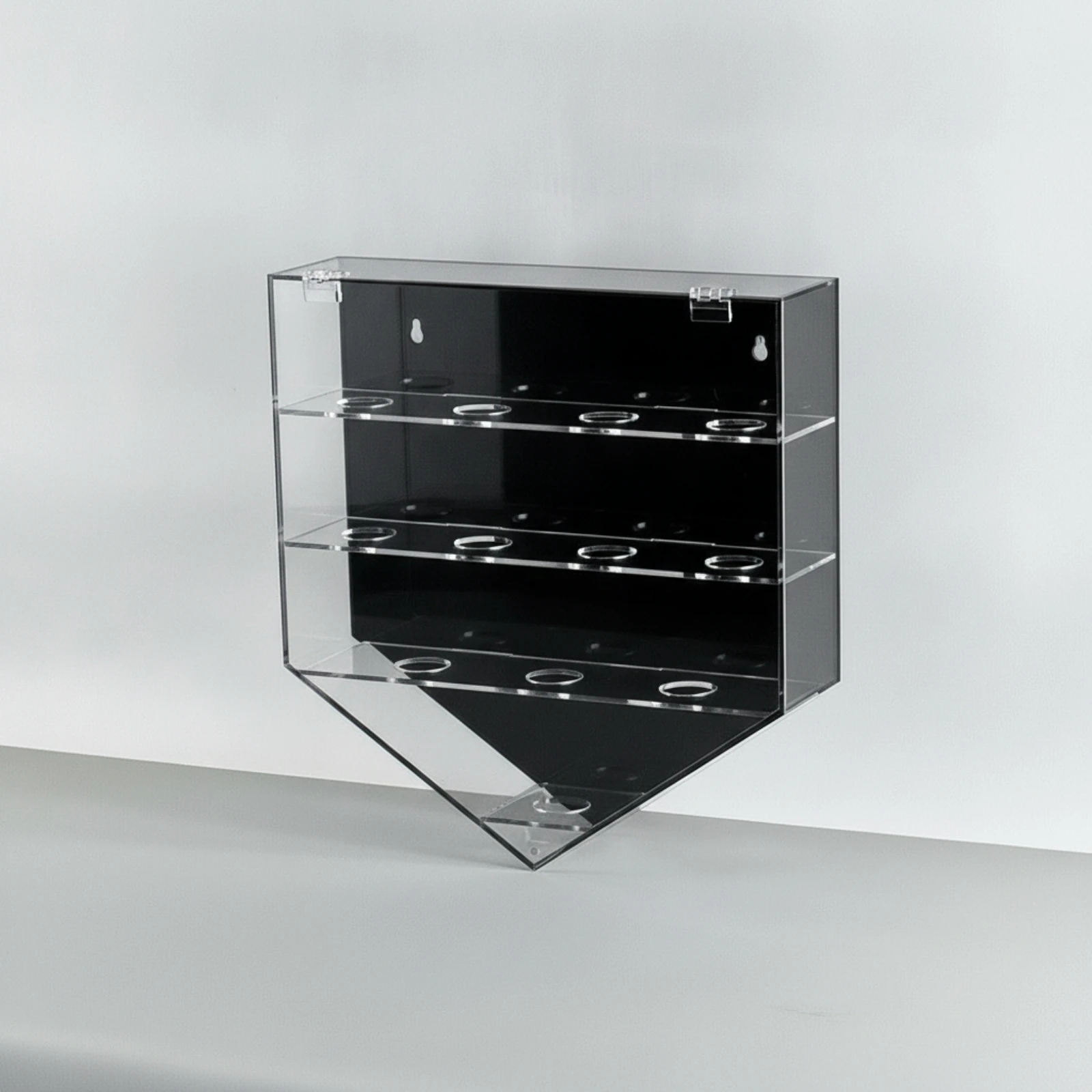 Ball Display Case Transparent Holder Showcase Dust-Resistant Storage Box Space-Saving for Collectors, Game Room, Clubhouse - view 3