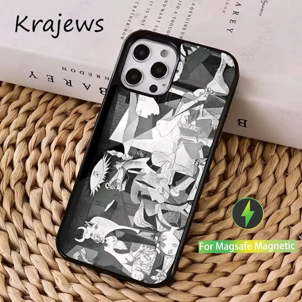 Art P-Pablo Phone Case  For iPhone 16,15,14,13,12,11,Pro,Max,Plus,Mini, Magsafe,Magnetic Wireless Charging Case