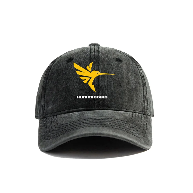 Humminbird Baseball Caps Distressed Hats Dad Cap Men Women Retro Outdoor Summer Adjustable Hats MZ-606