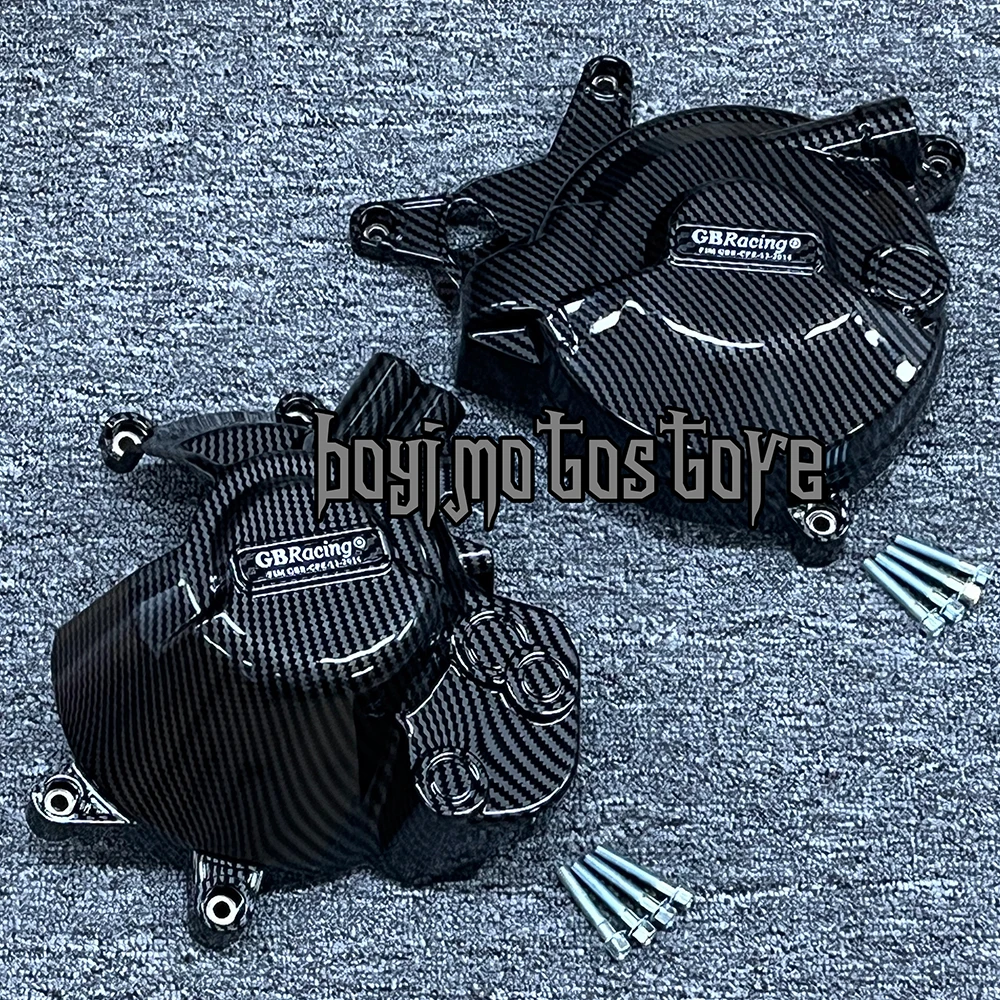 Per HONDA AFRICA TWIN DCT & AFRICA TWIN ADVENTURE SPORT DCT 2020-2025 Moto Motore secondario Coperchio protettivo Texture in fibra di carbonio