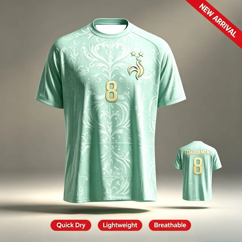 2026 France Fan Edition 3D Printing  Adults Men and Women Sports & Casual Tops Sports T-shirt Parent-child