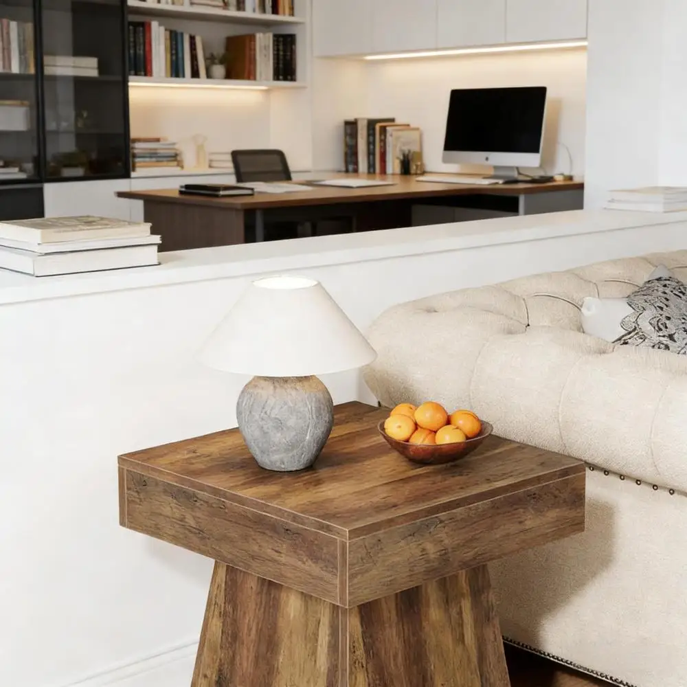 Table de chevet étroite, table basse, table basse carrée