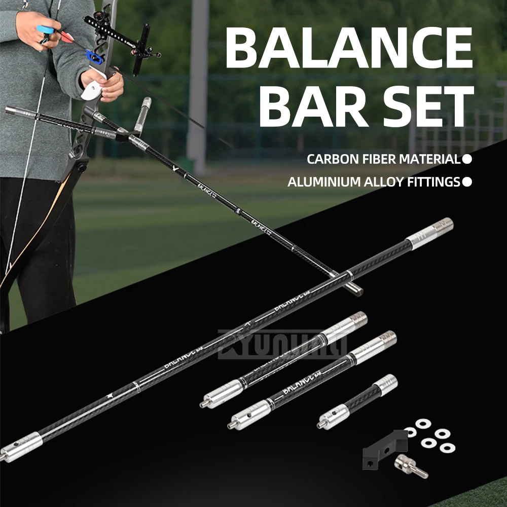 

Reverse Bow Balance Rod Set Shooting Archery Shock Absorber Side Rod Extension Rod Carbon Rod