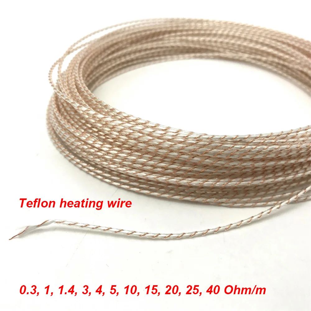 All Sizes Low Voltage 5V 12V 24V 36V 48V Electric DIY Car Heating Seat Blanket Warm Wire Fluoroplastic Heating Cable