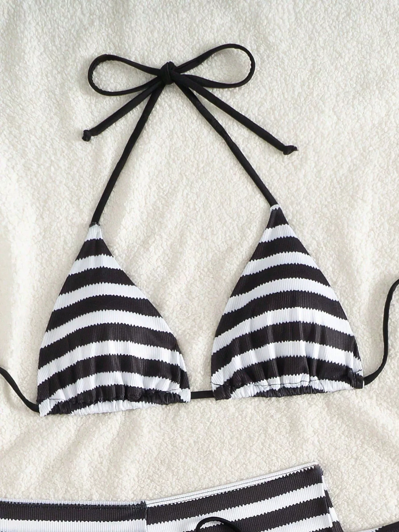 DEKA Nowy Model Bikini w Trójkątne Paski Damski Strój Kąpielowy Mikro Bikini z Nadrukiem Brazylijskie Biquini Seksowna Odzież Plażowa