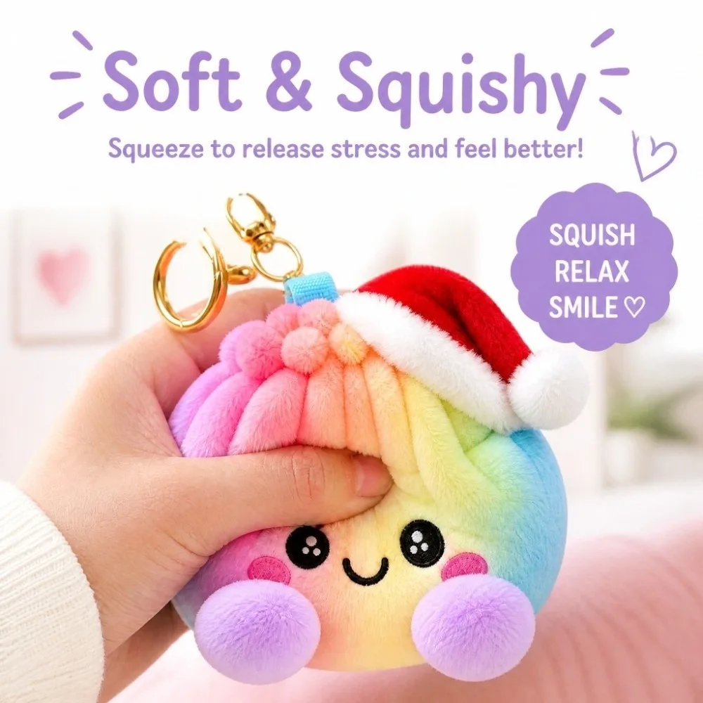 Stress Relief Soft Stress Ball Keychain Food Shaped Squishy Squishy Dumpling Realistic Cute Dumpling Keychain Adults