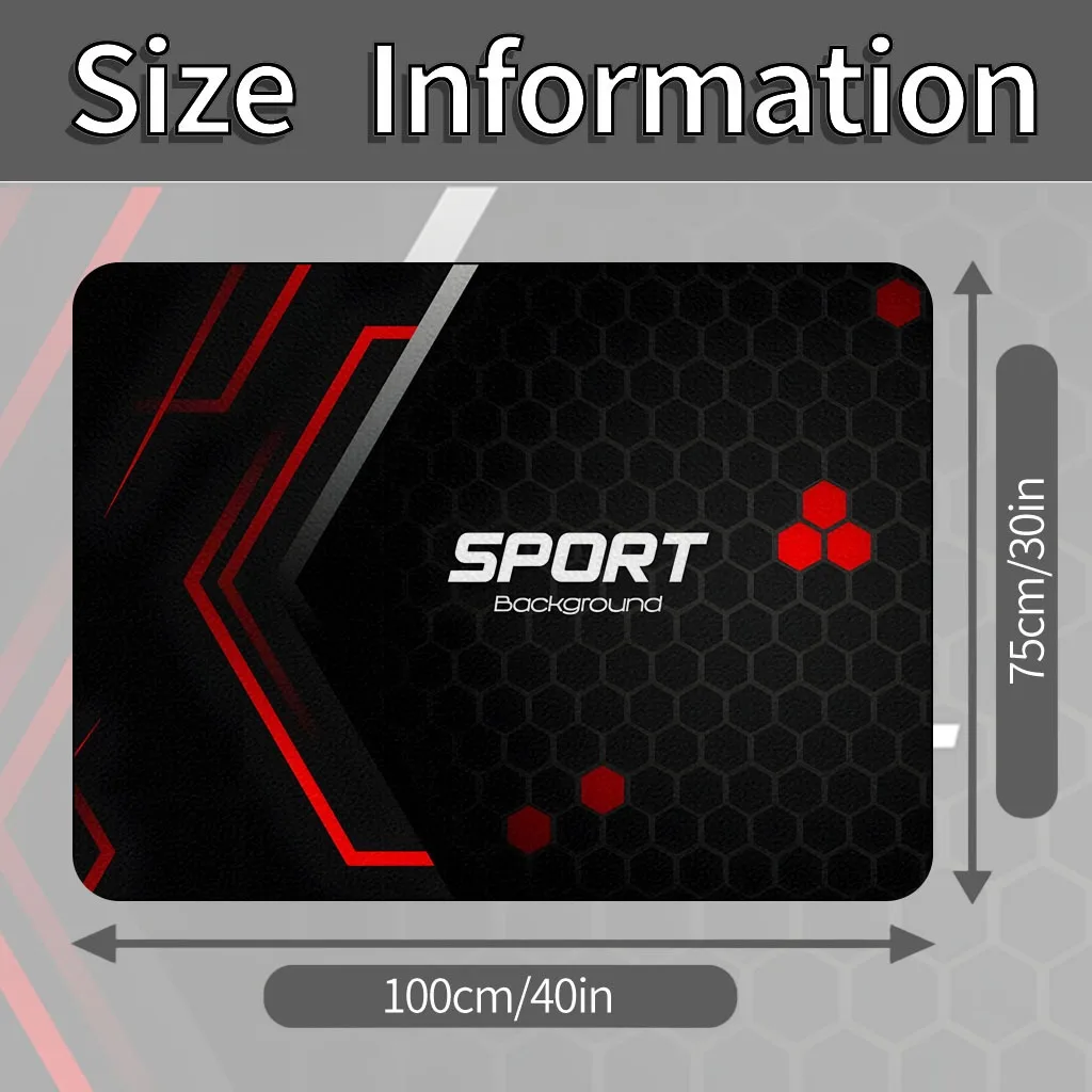 1 Stück Schwarz-Rote Bedruckte Kofferraummatte, Outdoor-Essmatte Universalgröße für Auto, LKW, SUV, hält das Fahrzeug sauber, 75CM * 100CM – Detail 2