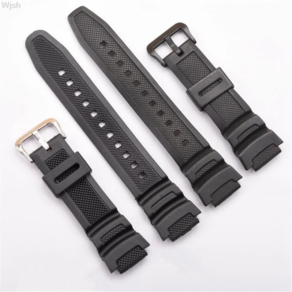 18mm Rubber Watchband For Casio AQ-S810W S800W AE-1000W SGW-400H 300H 500H W735H Silicone Strap Wrist Band Bracelet Watch Correa