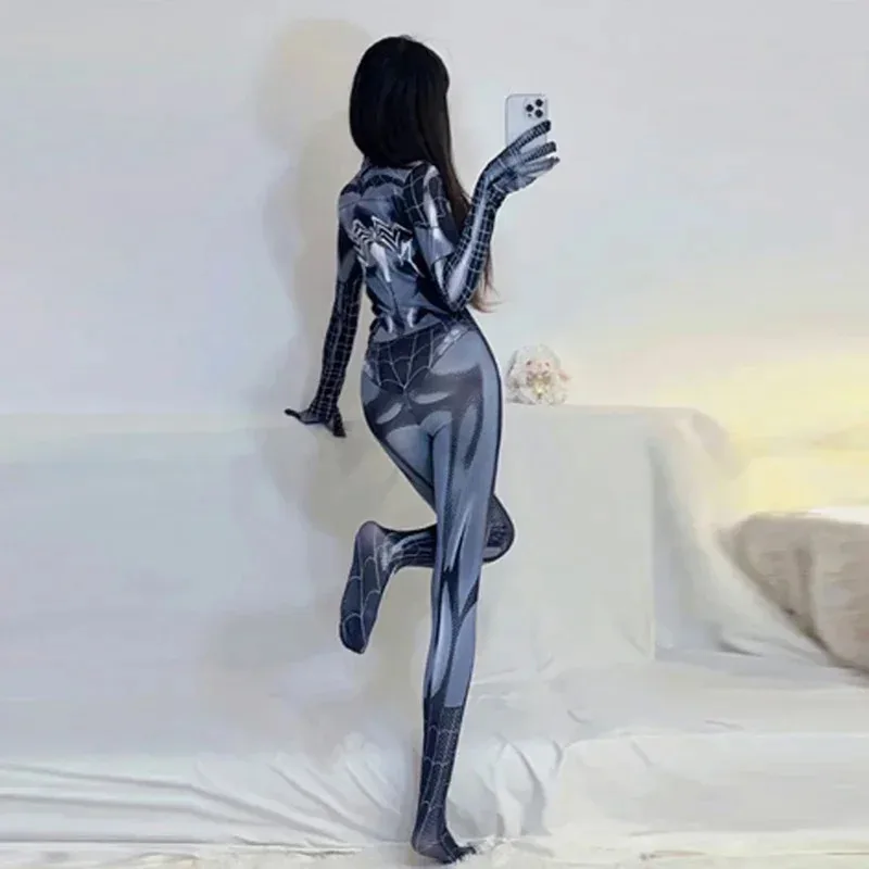 Spider Man costume movie superhero cosplay bodysuits Avengers cosplay venom Spider Man corset for Women girl spandex suit