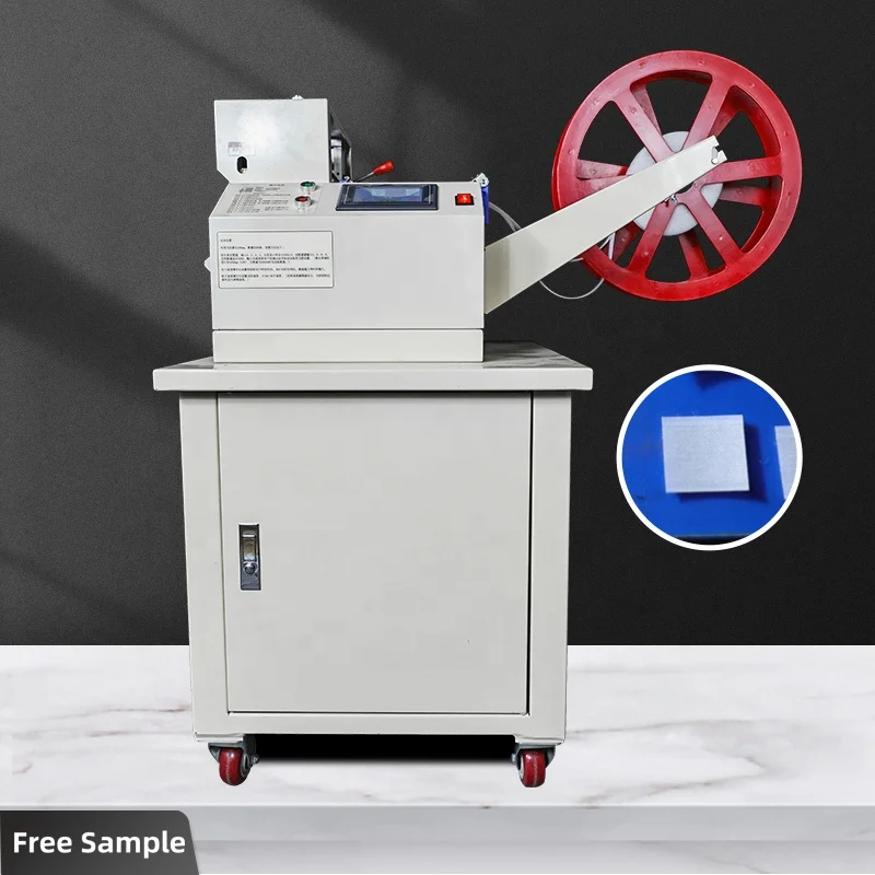 TR-LH203 Automatic Electric 220V 300W Motor 200mm Cold Cloth Tape Cutter High Precision Packaging Machine for Apparel Textiles