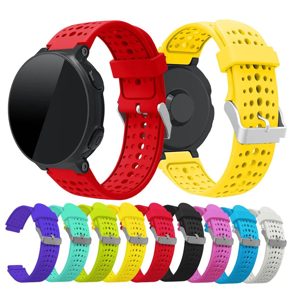 

2023 new Silicone Watchband For Garmin Forerunner 220 230 235 620 630 735XT Wrist Strap Smartwatch Band Breathable Accessories