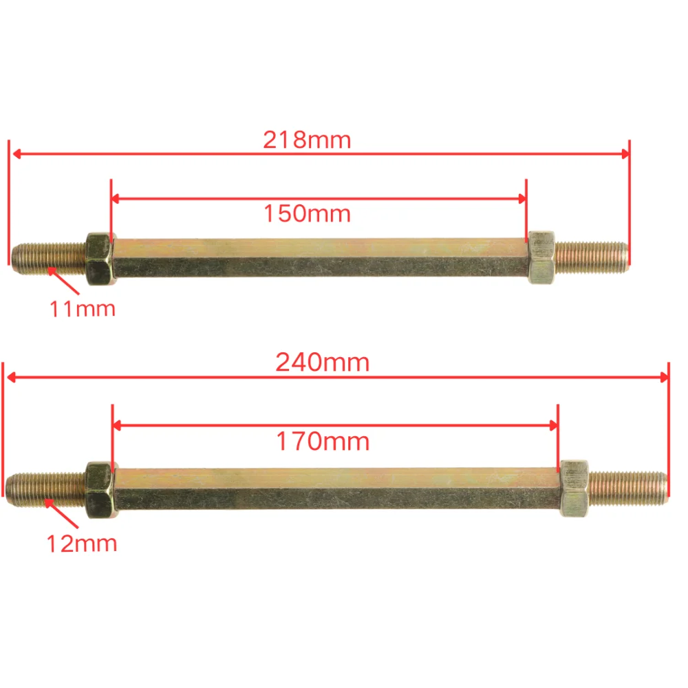 150mm/170mm 1Pair Tie Rod Ball Joint Fit China LinHai LH 260 300 ATV 150cc 200cc 250cc 300cc UTV Buggy Quad Accessories