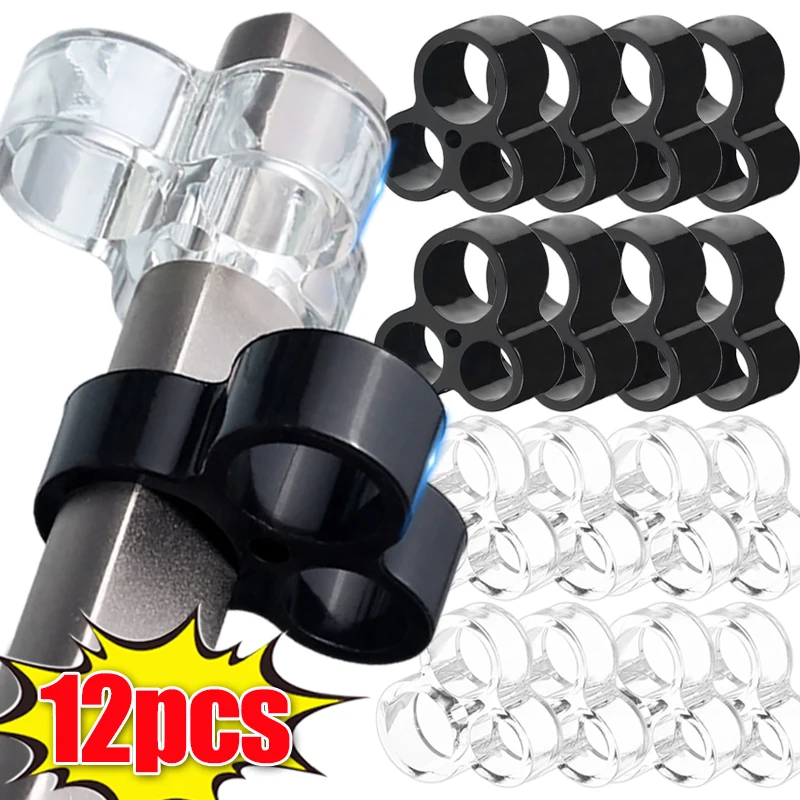 Door Handle Bumper Ring Transparent Anti-Collision Wall Furniture Protection Punch-free Handle Buffer Cover Pads Hardware Kits
