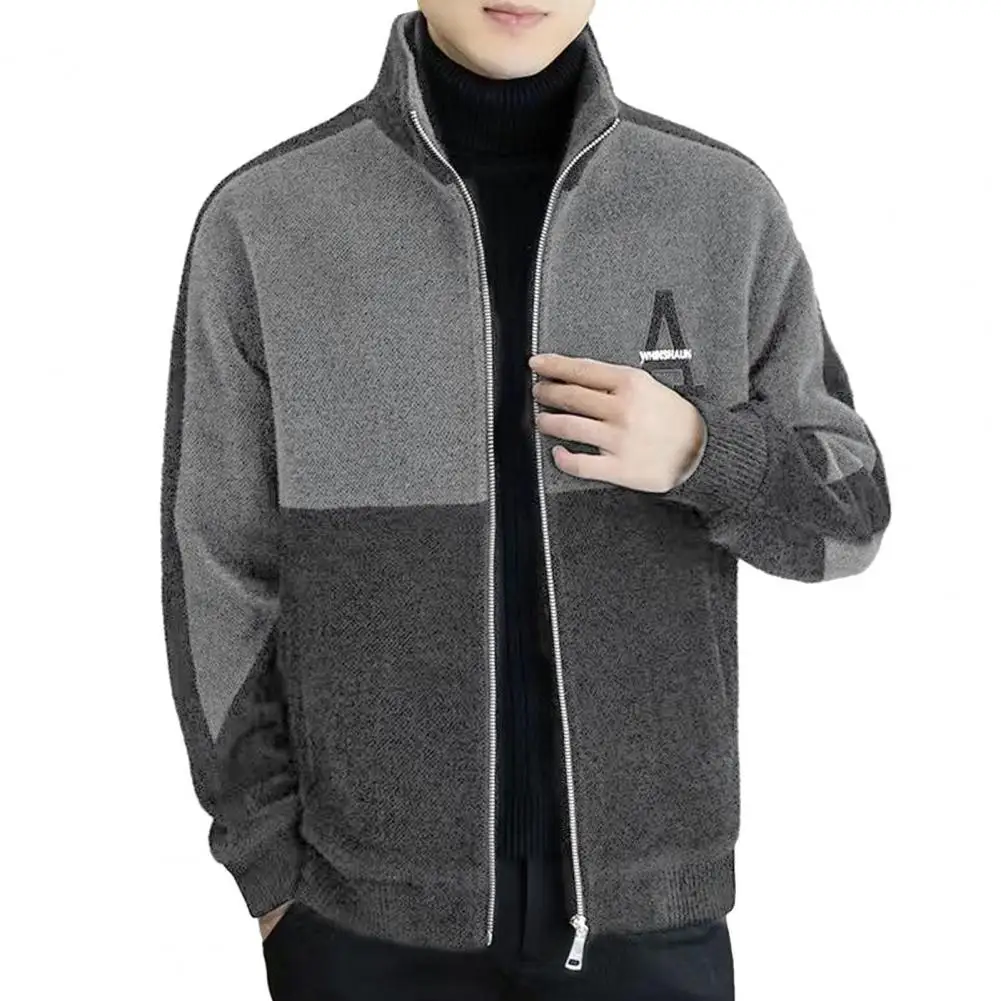 Solid Color Polar Fleece Jacket Men Winter Thick Warm Fleece Jacket Coat Plus Size 5XL Fashion Casual Polar Fleece Coat Male